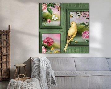 the Bird & a Butterfy sur Marja van den Hurk