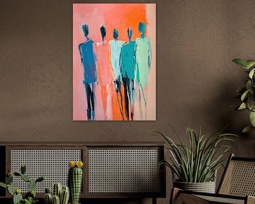 Abstract figures in colour