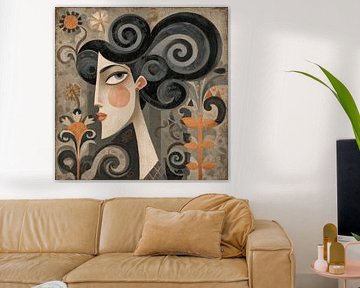 Woman with Flowers | Woman Portrait