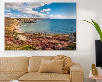 Plage Porzh Koubou at the Pointe de Dinan, Crozon, Brittany by Christian Müringer