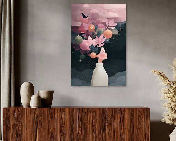 Example of the artwork in a room