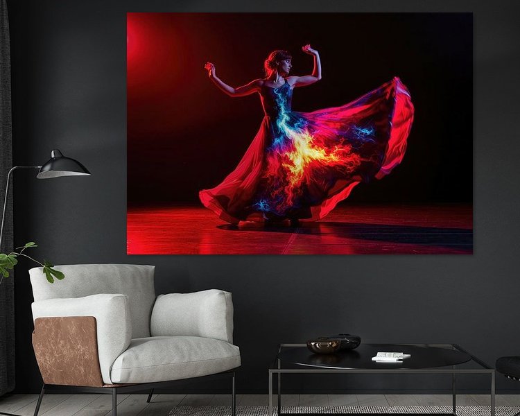 Example of the artwork in a room