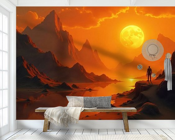 Example of the artwork in a room