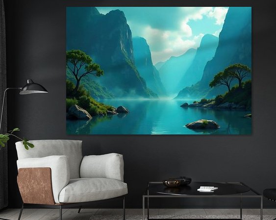 Example of the artwork in a room