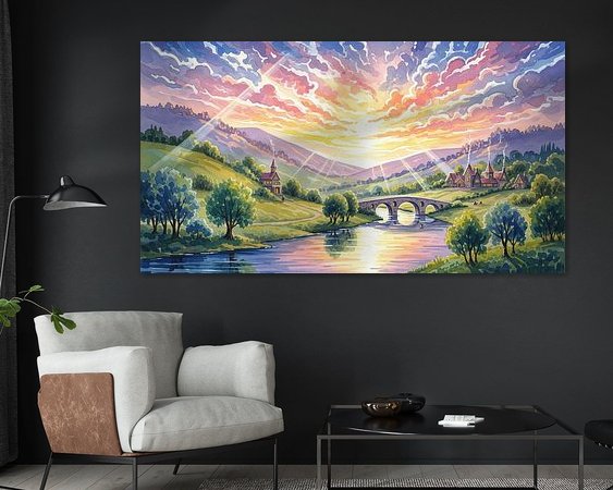 Example of the artwork in a room