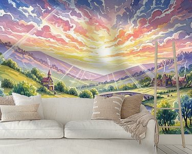 Example of the artwork in a room