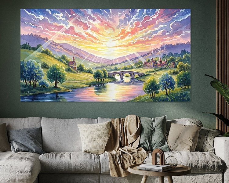 Example of the artwork in a room