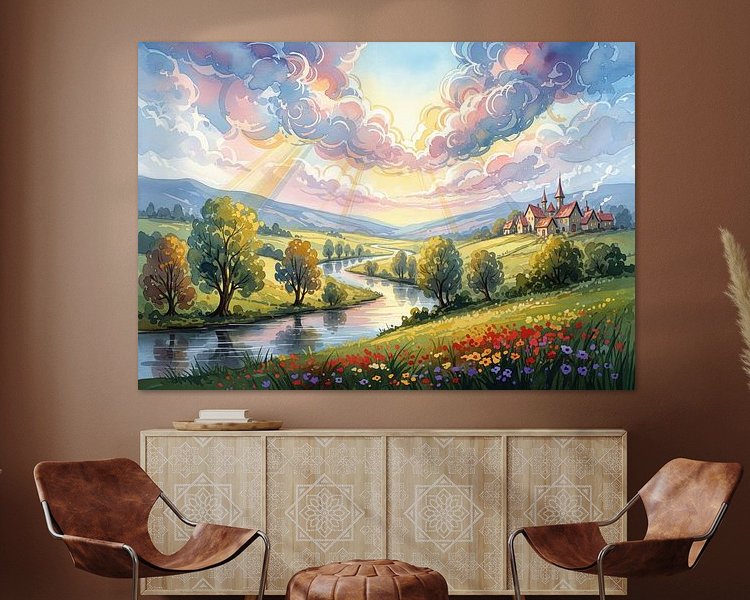 Example of the artwork in a room