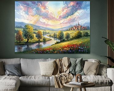 Example of the artwork in a room