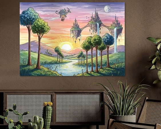 Example of the artwork in a room