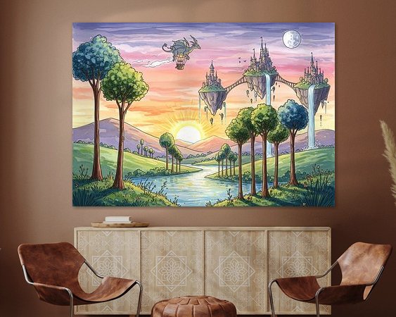 Example of the artwork in a room