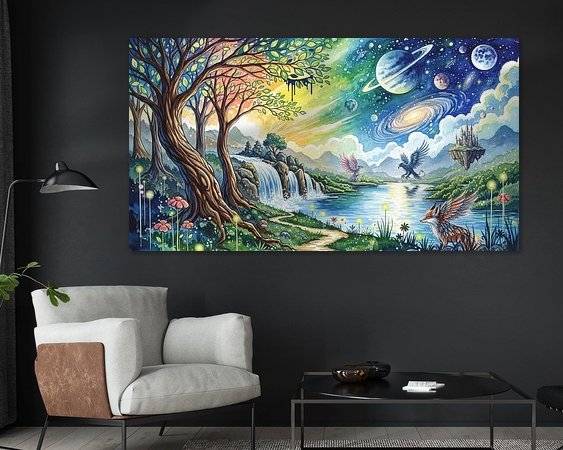 Example of the artwork in a room