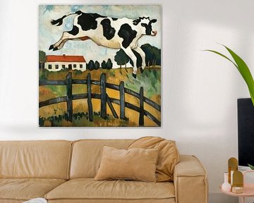 De springende koe van Jutta Maria Pusl