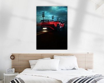 Rode lijn Horizon van John Dan