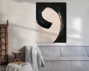 Strokes 21 | Black Brushstroke Minimalism