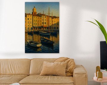 Saint-Tropez Harbor Serenity – Coastal France Wall Art by Travel Shop