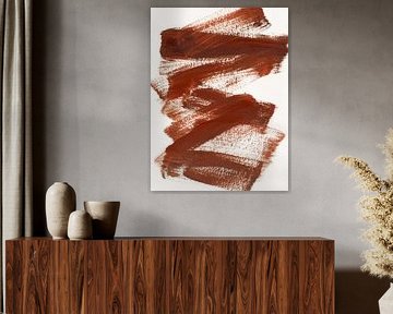 Strokes 22 | Sienne brûlée Brushstroke