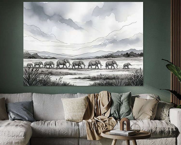 Example of the artwork in a room