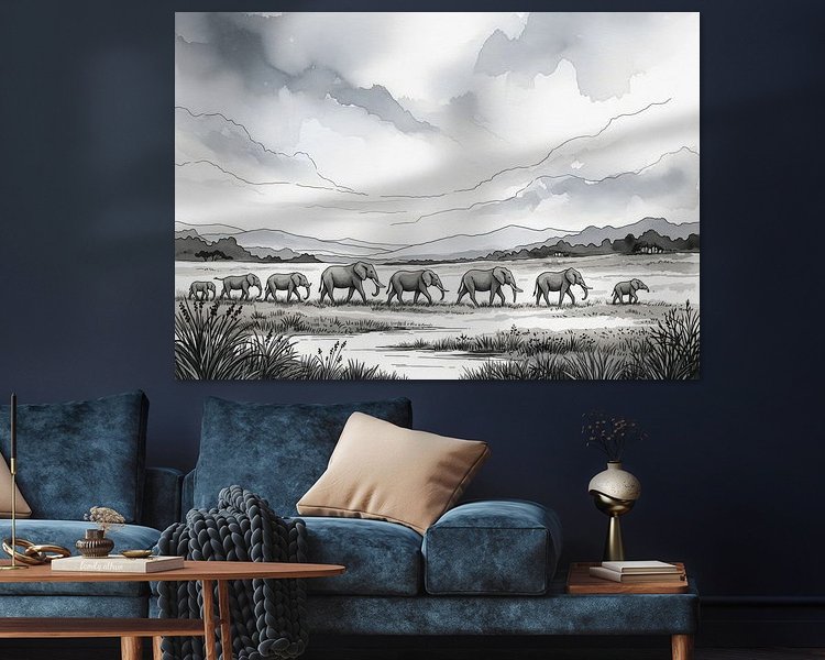 Example of the artwork in a room