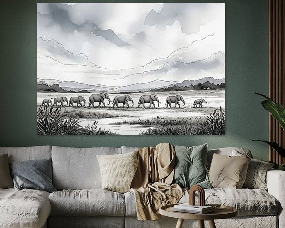 Example of the artwork in a room