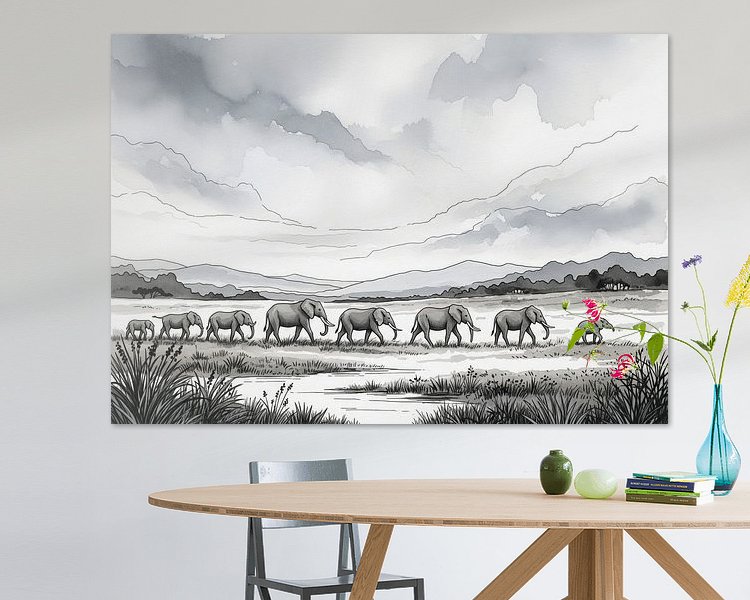 Example of the artwork in a room