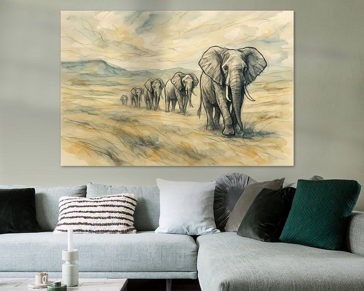 Example of the artwork in a room