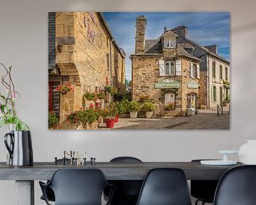 Historic houses in the old town centre of Le Faou, Brittany by Christian Müringer