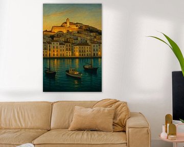 Tranquil Ibiza Evening – Dalt Vila in Golden Light by Travel Shop