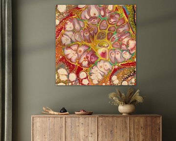 Abstracte celstructuur van Mario Hoesel