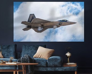 U.S. Air Force Lockheed Martin F-22 Raptor Demo Team.