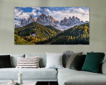 Geislerspitzen South Tyrol in autumn by Achim Thomae Photography