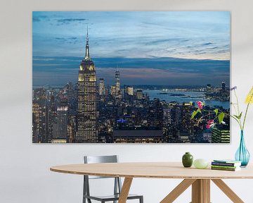 Empire State Building and Manhattan skyline by Tim Vlielander