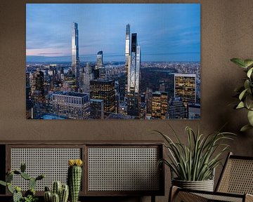 View of Central Park at sunset by Tim Vlielander