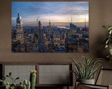 Manhattan skyline during sunset by Tim Vlielander