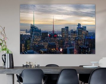 Manhattan skyline during sunset by Tim Vlielander