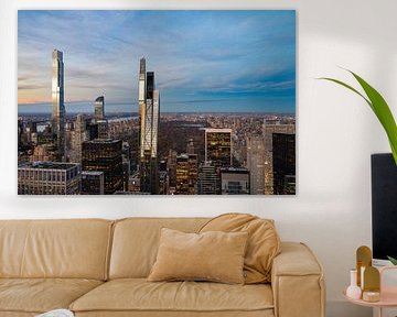 View of Central Park at sunset by Tim Vlielander