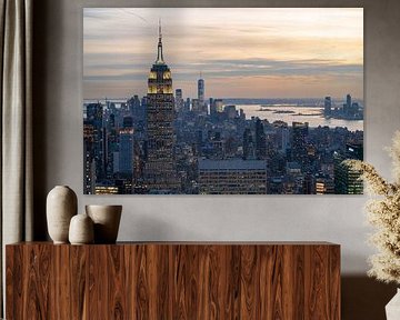 Empire State Building and Manhattan skyline by Tim Vlielander