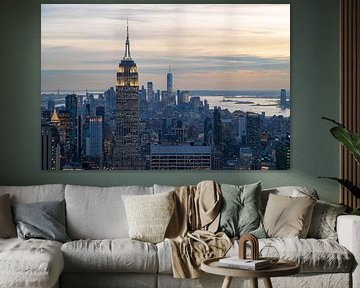 Empire State Building and Manhattan skyline by Tim Vlielander