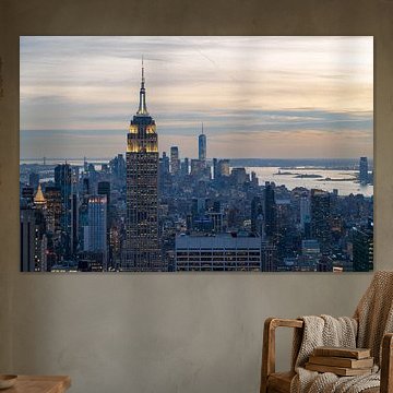 Empire State Building en Manhattan skyline