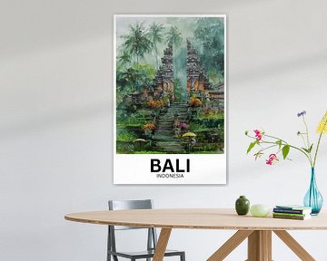 Ubud Sacred Steps – Watercolor Path to Harmony by Jaladri Atelier