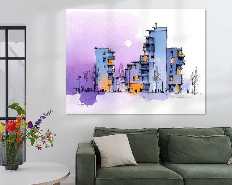 Example of the artwork in a room