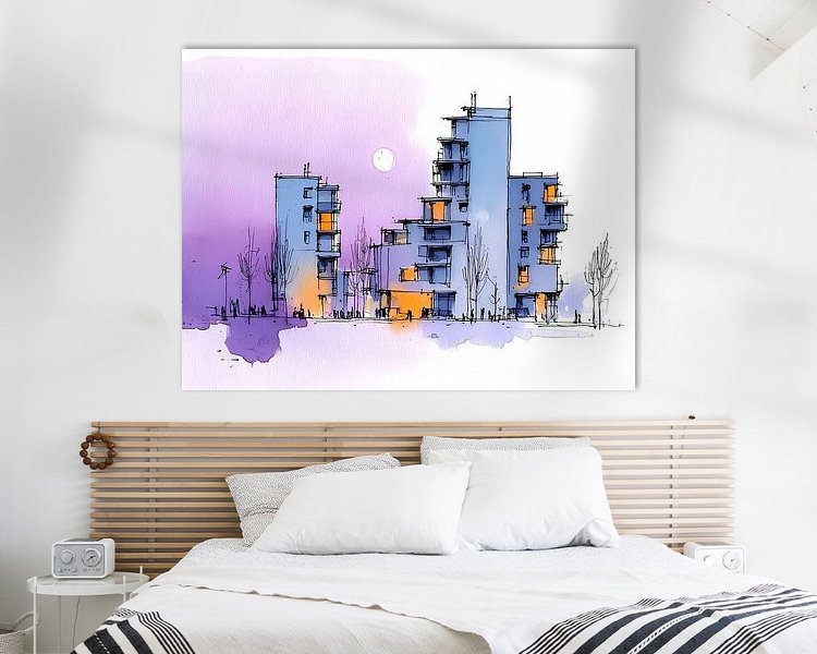 Example of the artwork in a room