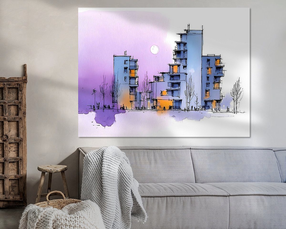 Example of the artwork in a room