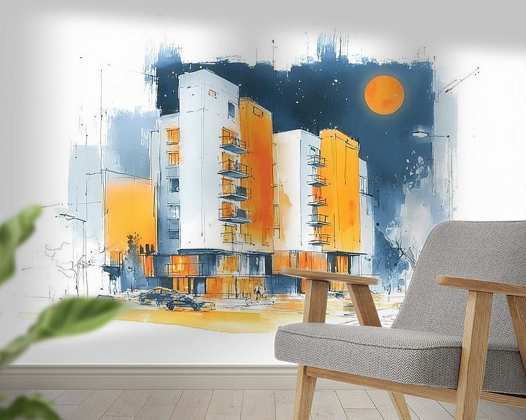 Example of the artwork in a room