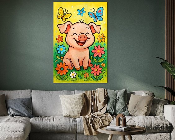 Example of the artwork in a room