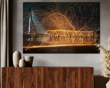 Light Pianting circles by Lydia Hoogland