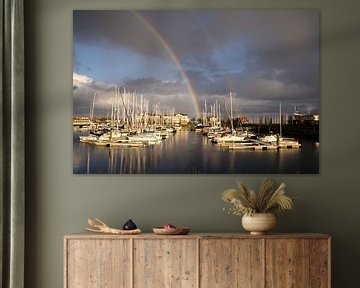 Rainbow over the marina