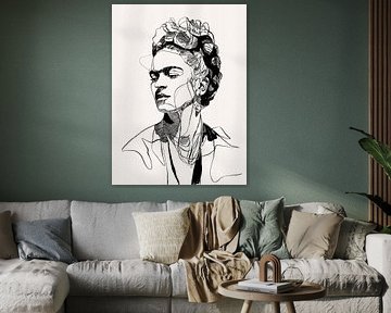 Mexikanische Ikone - Strichzeichnung von Cats & Dotz