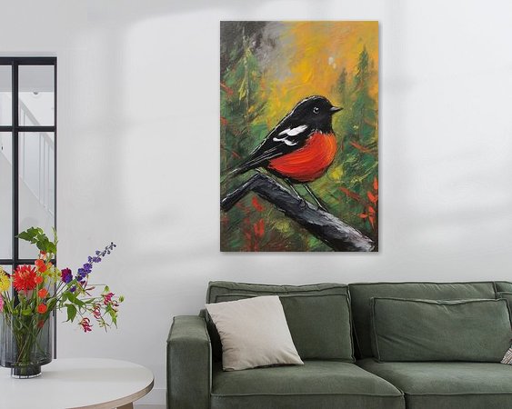 Example of the artwork in a room