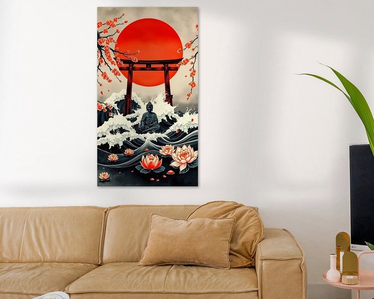 Example of the artwork in a room